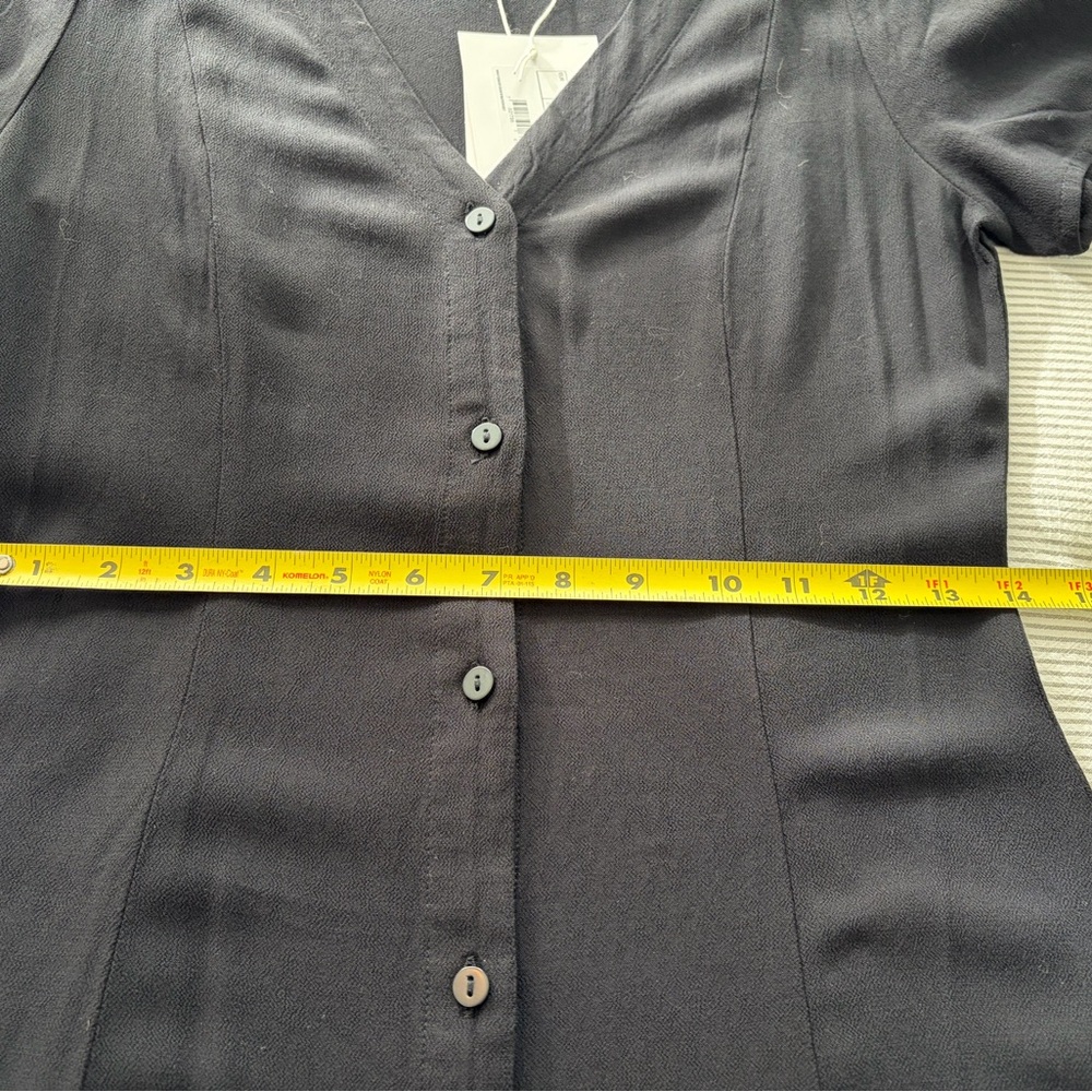 Elegant Monkl Black Button-Down Dress S - Picture 8 of 9